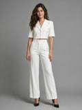 Conjunto Elegante Blanco Nieve