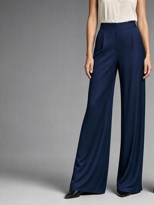 Pantalón Palazzo Luna - Azul Marino