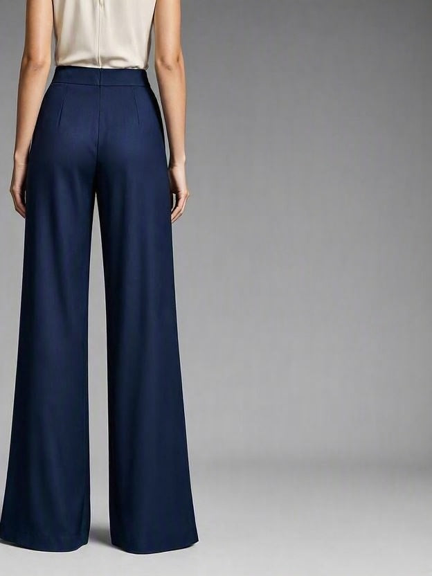 Pantalón Palazzo Luna - Azul Marino
